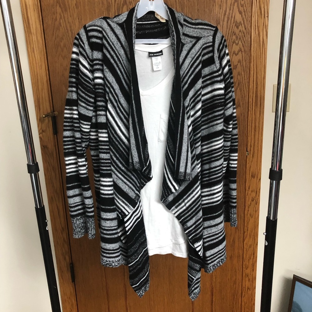 Striped Sweater Cardigan